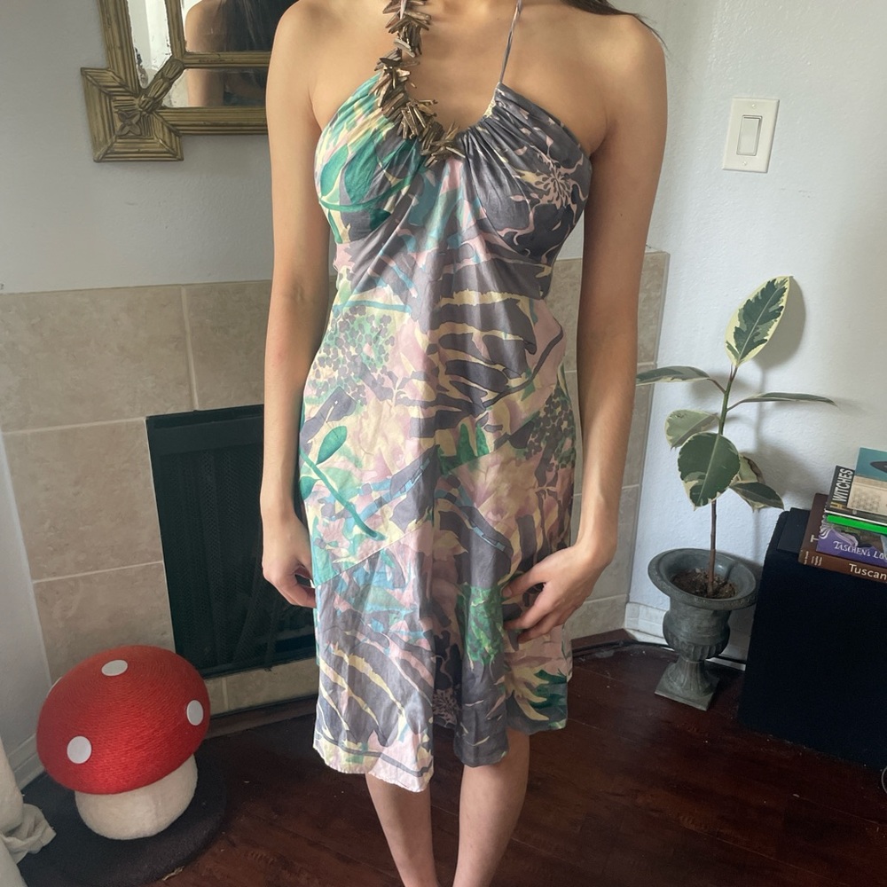 Armani Exchange Tropical Midi Dress